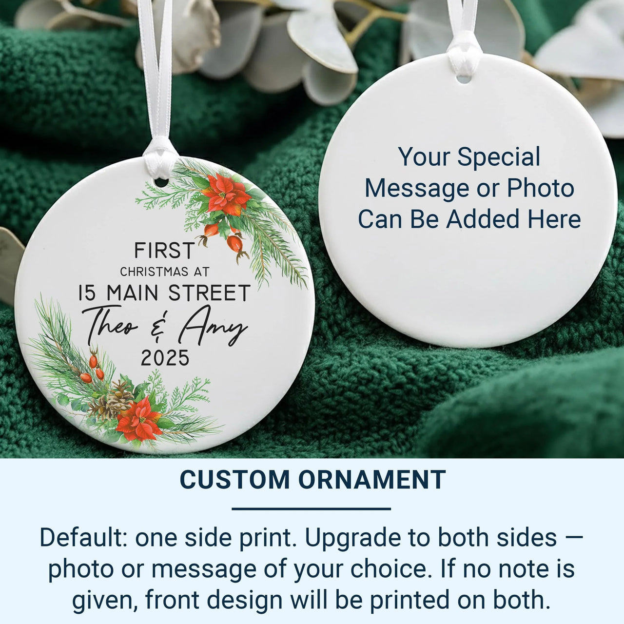 First Christmas Ornament – Personalised Christmas Gift | New Home Keepsake