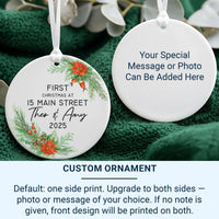First Christmas Ornament – Personalised Christmas Gift | New Home Keepsake