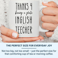 Funny Teacher Mug – Spelling Joke for English Teachers | End of Term Appreciation