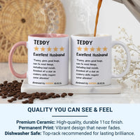 Personalised Husband Mug | Funny Anniversary Gift – Unique Husband Keepsake Present