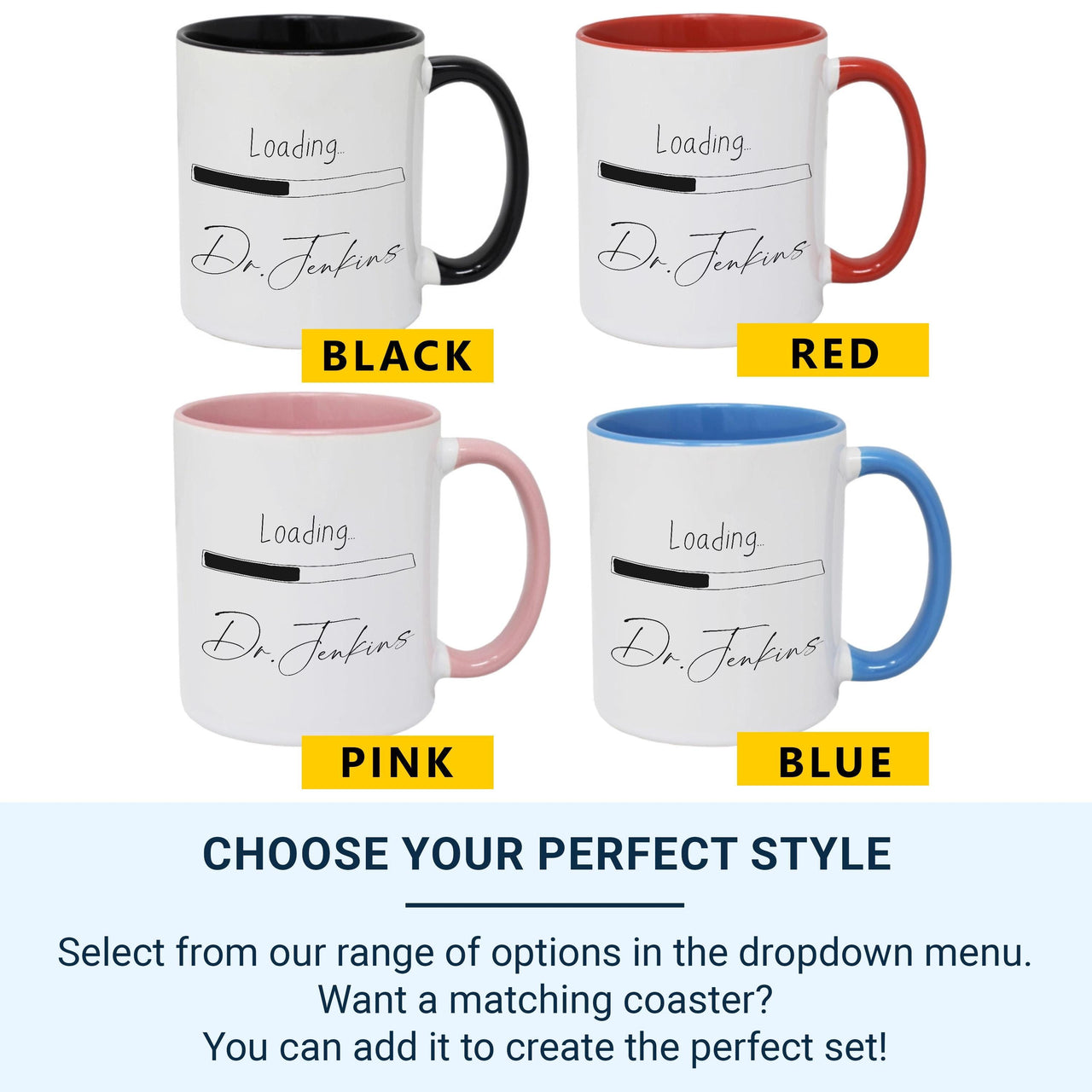 Loading Doctor Mug - Personalised Name Medical Student Graduate Gift - Doctor in Training Keepsake