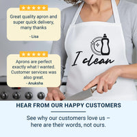 Personalised Couple Aprons - Matching His and Hers Adjustable Neck Strap Apron