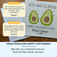 Personalised Avocado Cushion – Custom Name Pillow | Playful Pun Cushion Gift DENMARY
