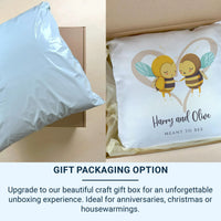 Personalised Bee Cushion – Romantic Keepsake With Custom Name Pillow & Plush Cover DENMARY