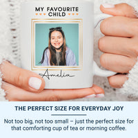 My Favourite Child Personalised Photo Mug - Cheeky Parent-to-Child Gift with Name - Birthday, Christmas and Everyday Family Banter