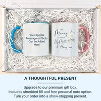 Personalised Mummy Mug – Custom Name Mug with Floral Detail | Gift for Mum