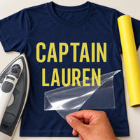 Captain Name Iron-On Transfer - Personalised Anchor Design