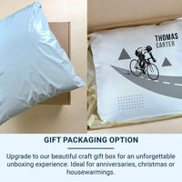 Personalised Cycling Cushion - Custom Name Cushion | Sport Lover Gift Bike Pillow