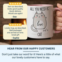 Cat Lover Mug | Custom Cat Coffee Cup – Funny, Microwave Safe Ceramic Mug