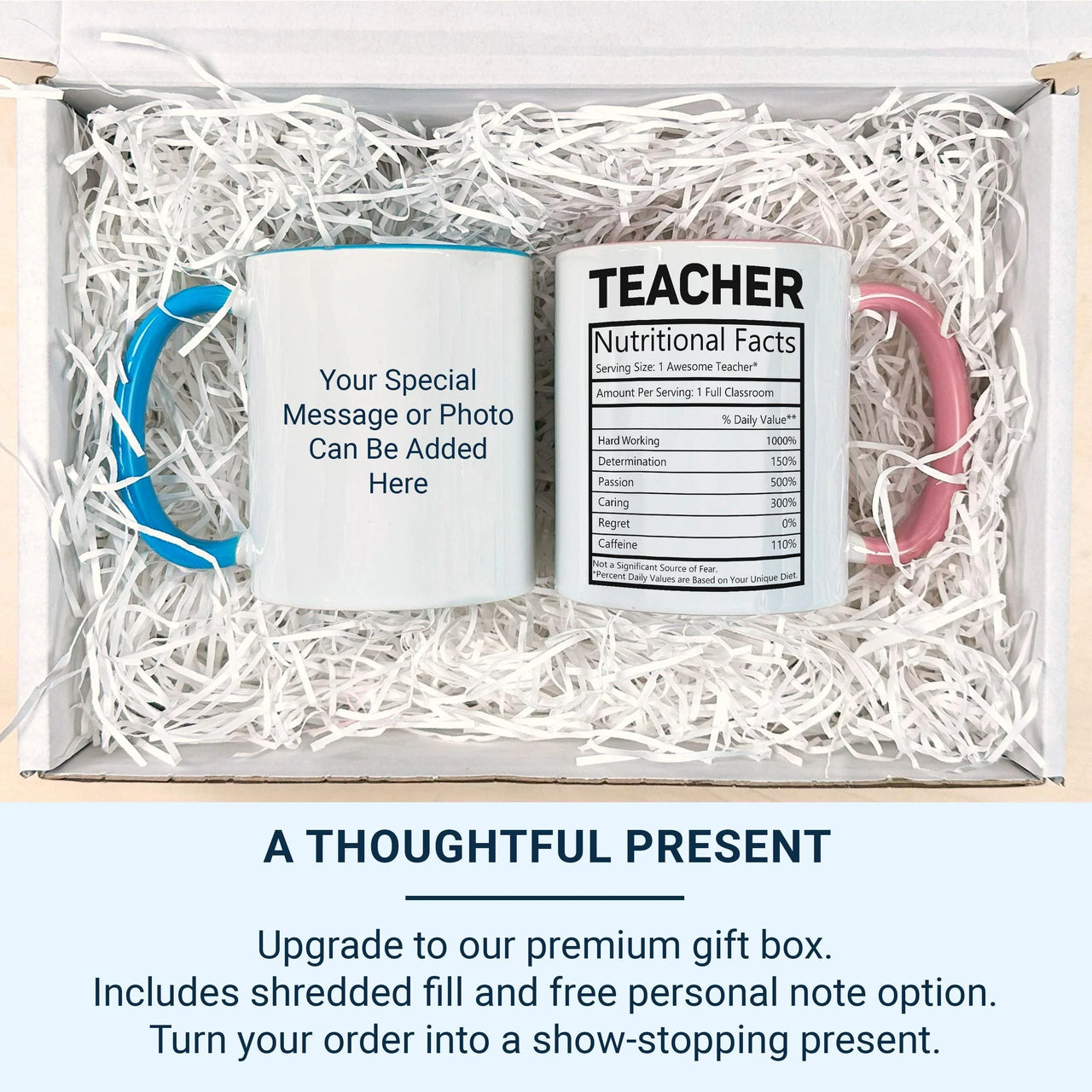 Teacher Appreciation Mug – Funny Teacher Gift | Personalised Ceramic Coffee Cup