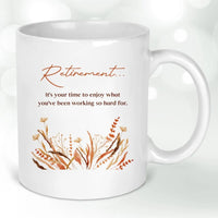 Thumbnail for Chic Retirement Floral Mug - Celebratory Gift for Her - Enjoyment Tribute - DENMARY