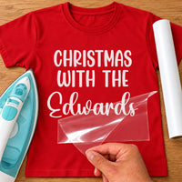 Christmas With The Family Iron-On Transfer - Classic Holly Design