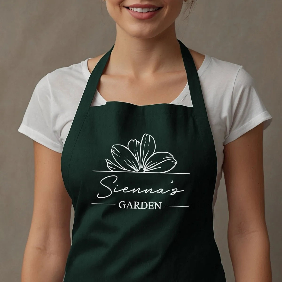 Custom Apron for Gardening - Bespoke Gift for Her - Ideal for Birthdays & Christmas - DENMARY