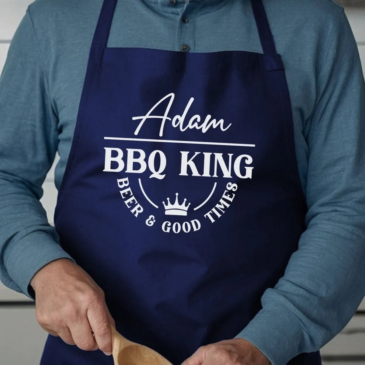 Custom BBQ Apron - Perfect for Men - Birthday & Christmas - Dad & Husband - DENMARY