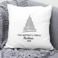 Thumbnail for Custom Christmas Tree Cushion - Festive Gift - Loved Ones - Cosy Stocking Filler - DENMARY