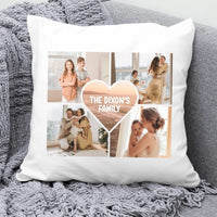 Thumbnail for Custom Family Name Photo Pillowcase - Father's Day Gift - Personalised Cushion Cover - DENMARY