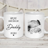 Thumbnail for Custom First Father's Day Mug - Daddy Photo Keepsake - Personalised Gift - DENMARY