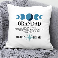 Thumbnail for Custom Grandad Cushion with Children's Names - New Grandfather Gift - DENMARY