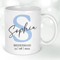 Thumbnail for Custom Hen Party Mug with Monogram - Bridesmaid & Maid of Honour Gift - Wedding Keepsake - DENMARY