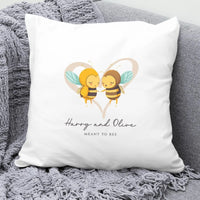 Thumbnail for Custom Honeybee Love Cushion - Anniversary Gift - Personalised Names - DENMARY