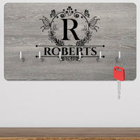 Thumbnail for Custom Monogram Key Rack - Anniversary Gift - Family Wall Organiser - DENMARY