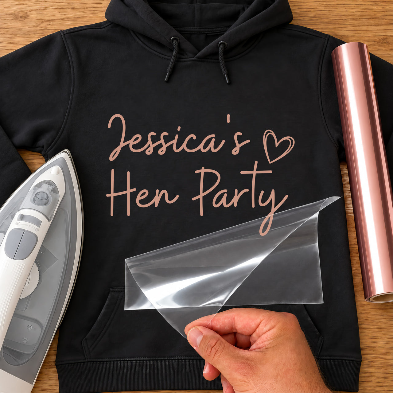 Custom Name Hen Party Iron-On Transfer