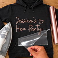 Custom Name Hen Party Iron-On Transfer