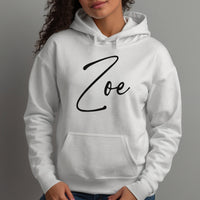 Custom Name Hen Party Iron-On Transfer shown on a hoodie