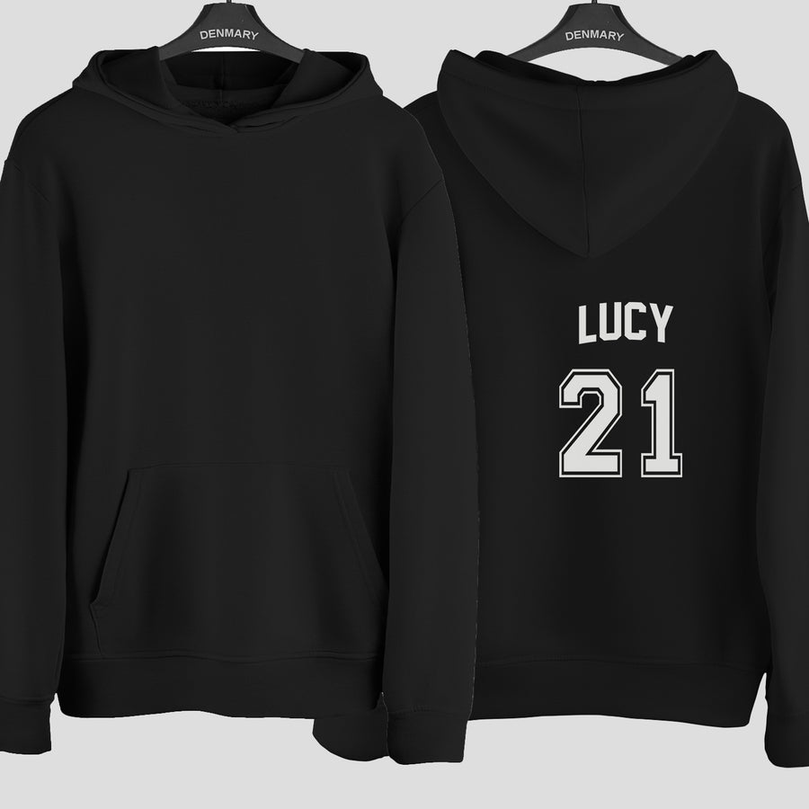 Custom Name & Number Jersey Iron-On Transfer - Birthday Sports Style Design - photo of the finished product