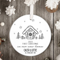 Thumbnail for Custom New Home Bauble - First Christmas - Couples' Keepsake - DENMARY