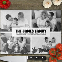 Thumbnail for Custom Photo Chopping Board - Festive Anniversary Gift - Heartfelt Kitchen Decor - DENMARY