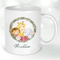 Thumbnail for Custom Safari Mug - Child's Name - Birthday or Xmas Gift - DENMARY