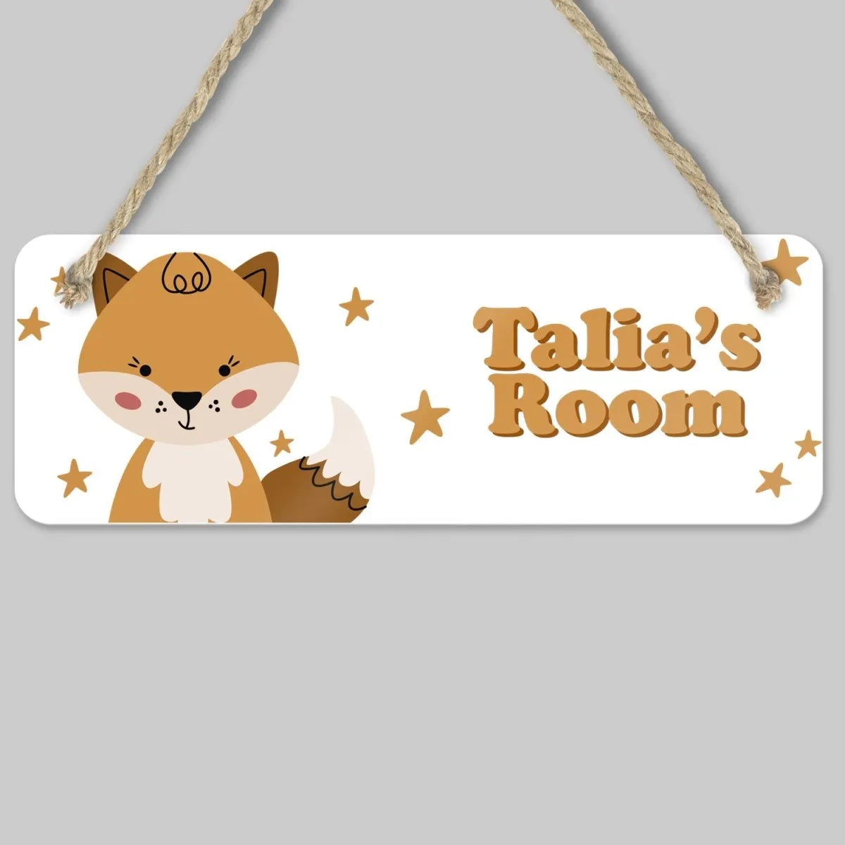 Customisable Children's Room Sign - Safari Animals - Newborn Gift - Bespoke Name Plaque - DENMARY