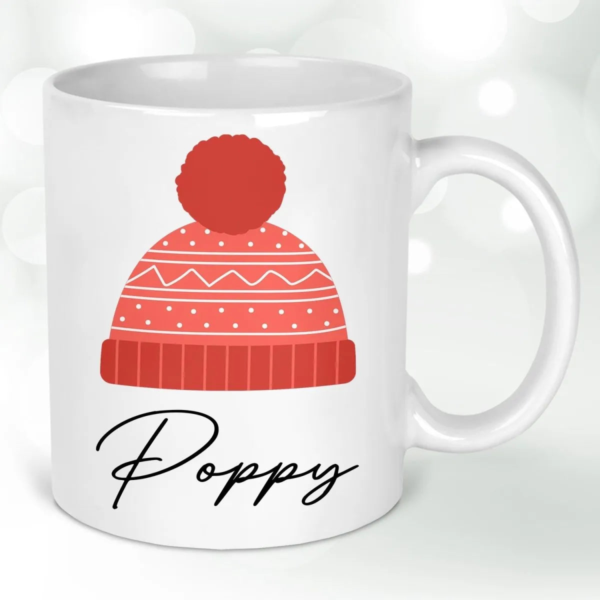 Customisable Cosy Knit-Themed Mug & Coaster Set - Christmas Stocking Filler for Family - DENMARY