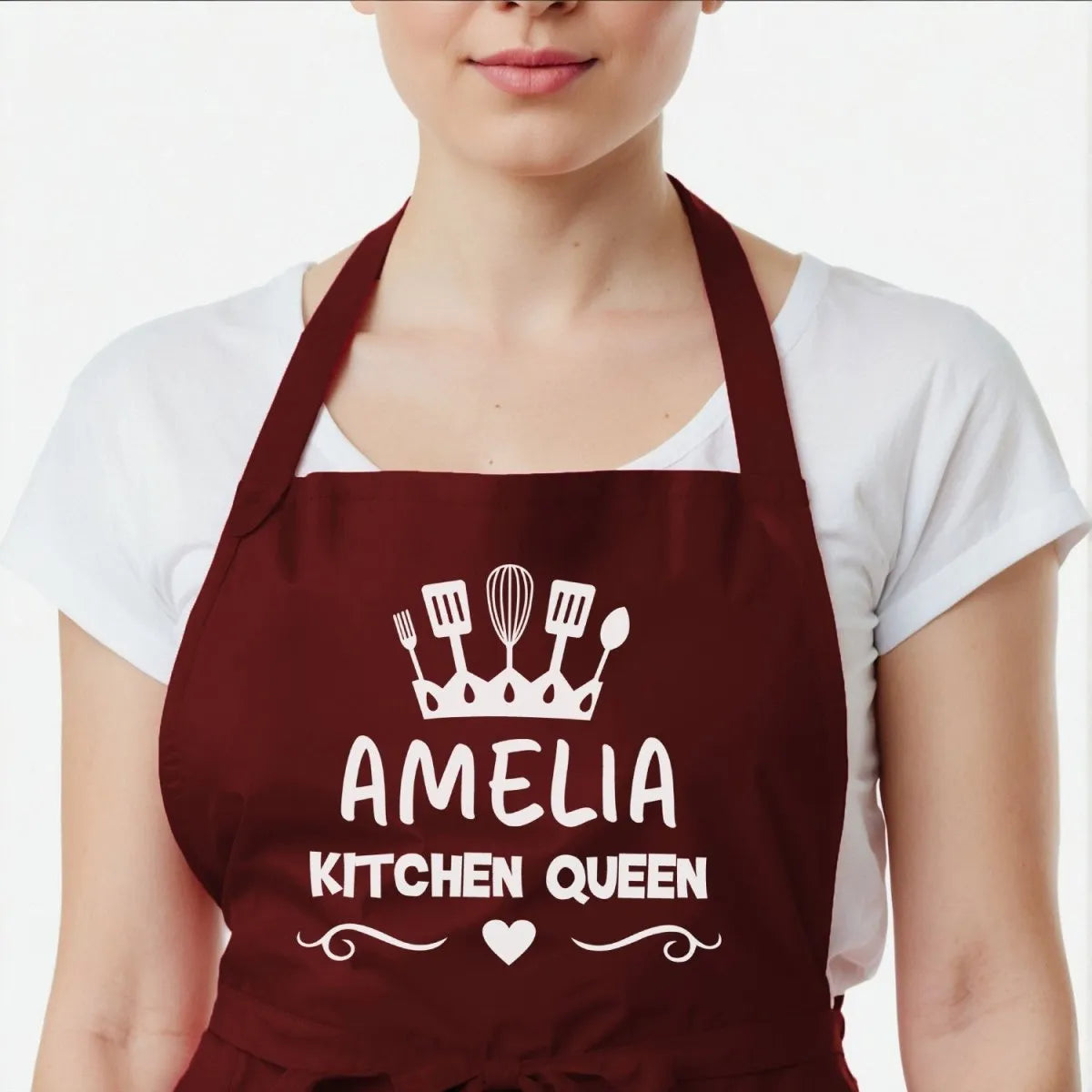 Customisable Culinary Diva Apron - For Home Chefs - Elegant Design - DENMARY