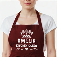 Thumbnail for Customisable Culinary Diva Apron - For Home Chefs - Elegant Design - DENMARY