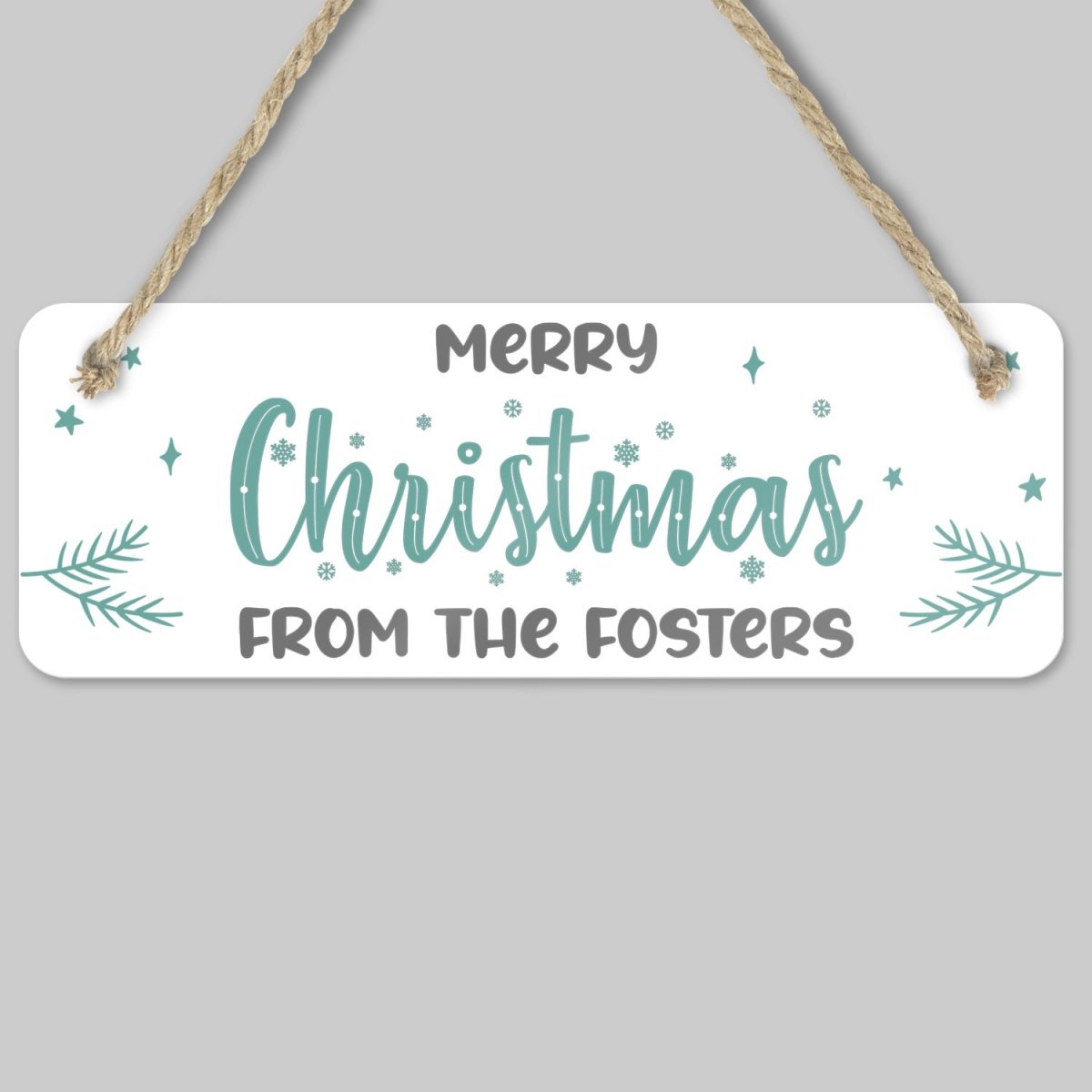 Customisable Festive Plaque - Christmas Home Decor - Family & Friends - DENMARY