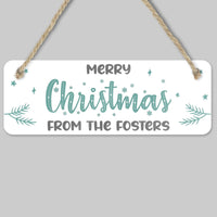 Thumbnail for Customisable Festive Plaque - Christmas Home Decor - Family & Friends - DENMARY