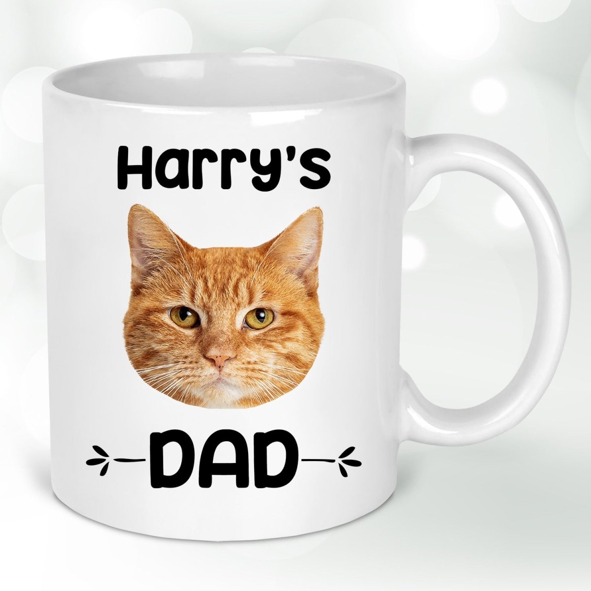 Customised Cat Mug - Pet Lover's Birthday Present - Unique Feline Portrait - DENMARY