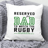 Thumbnail for Customised Dad's Rugby Pillow – Home Accent for Sport Enthusiasts - DENMARY