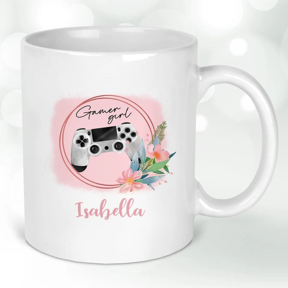 Customised Gaming Mug - Birthday Surprise - Gamer Girlfriend - Cute Design - DENMARY