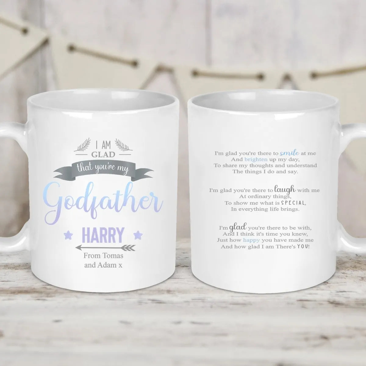 Customised Godparent Mug - Ideal for Birthdays & Father's Day - Coffee Enthusiast - DENMARY