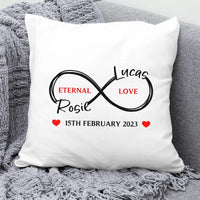 Thumbnail for Customised Love Cushion - Anniversary Gift - Couple's Keepsake - Chic Decor - DENMARY