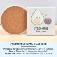 Personalised Couple Mug – Funny Romantic Avocado Mug with Custom Names – Anniversary Gift