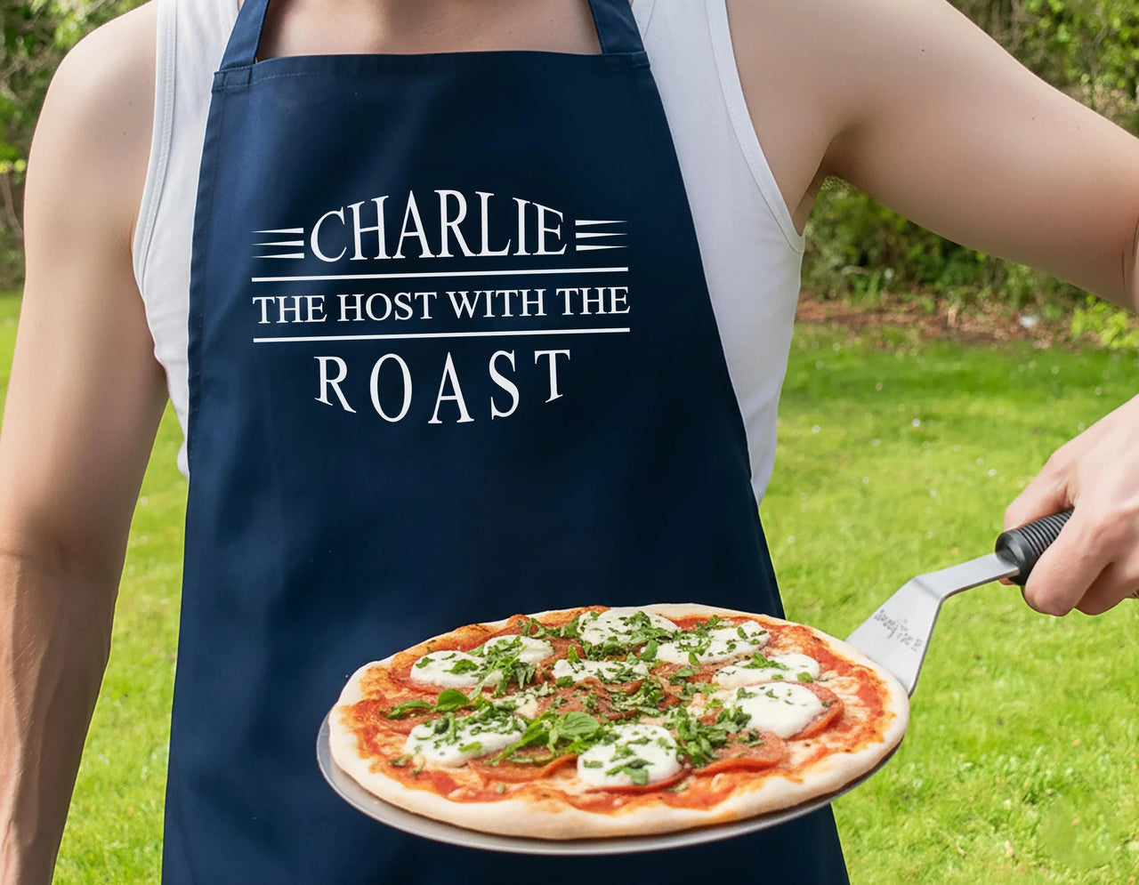 Personalised Holiday Apron - Custom Name & Funny Christmas Quote, Durable Cotton Blend