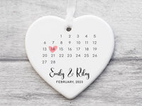 Personalised Anniversary Ornament – Custom Ceramic Heart Keepsake Gift 2025