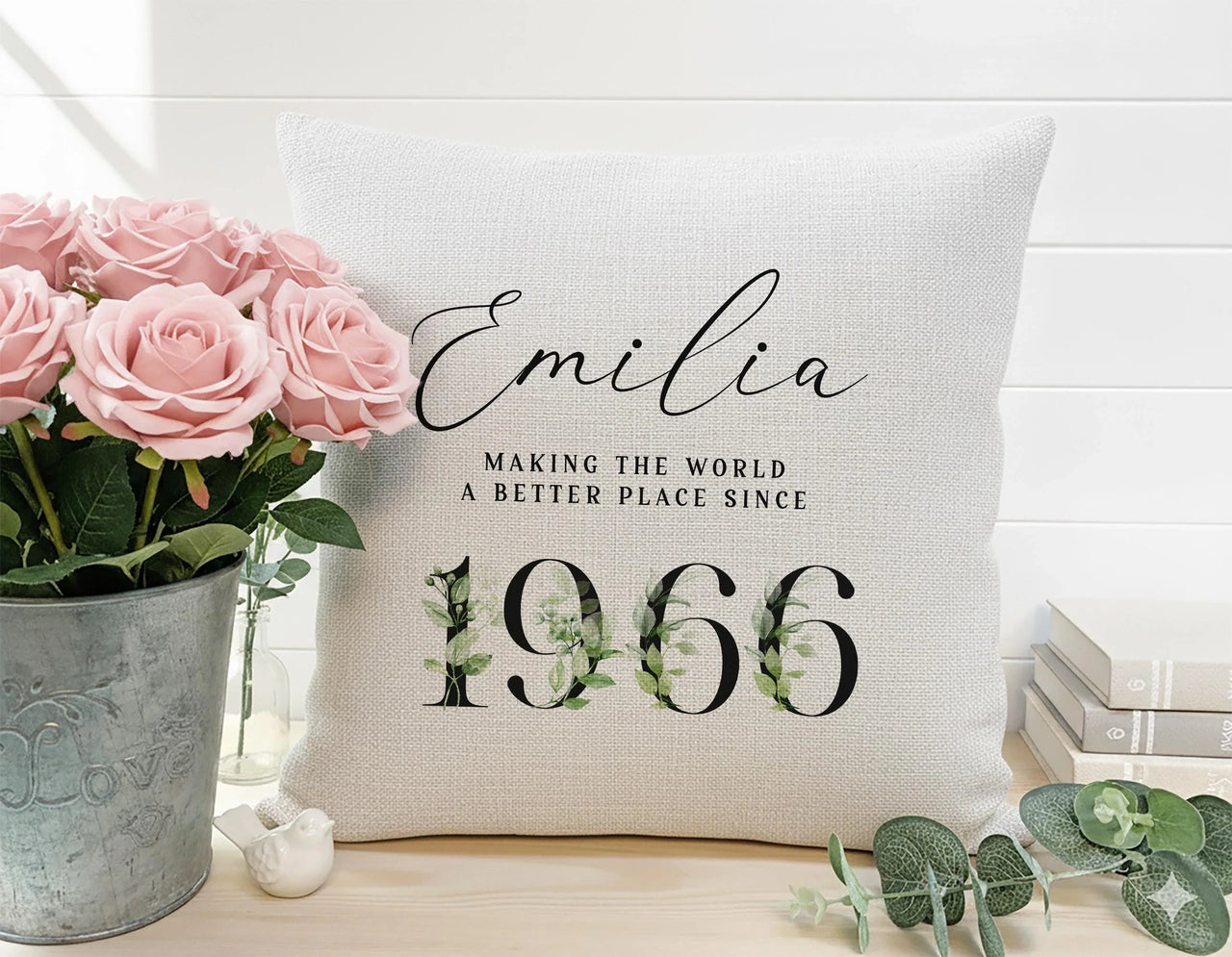 Personalised Birthday Cushion – Custom Name Pillow | Milestone Gift Cushion