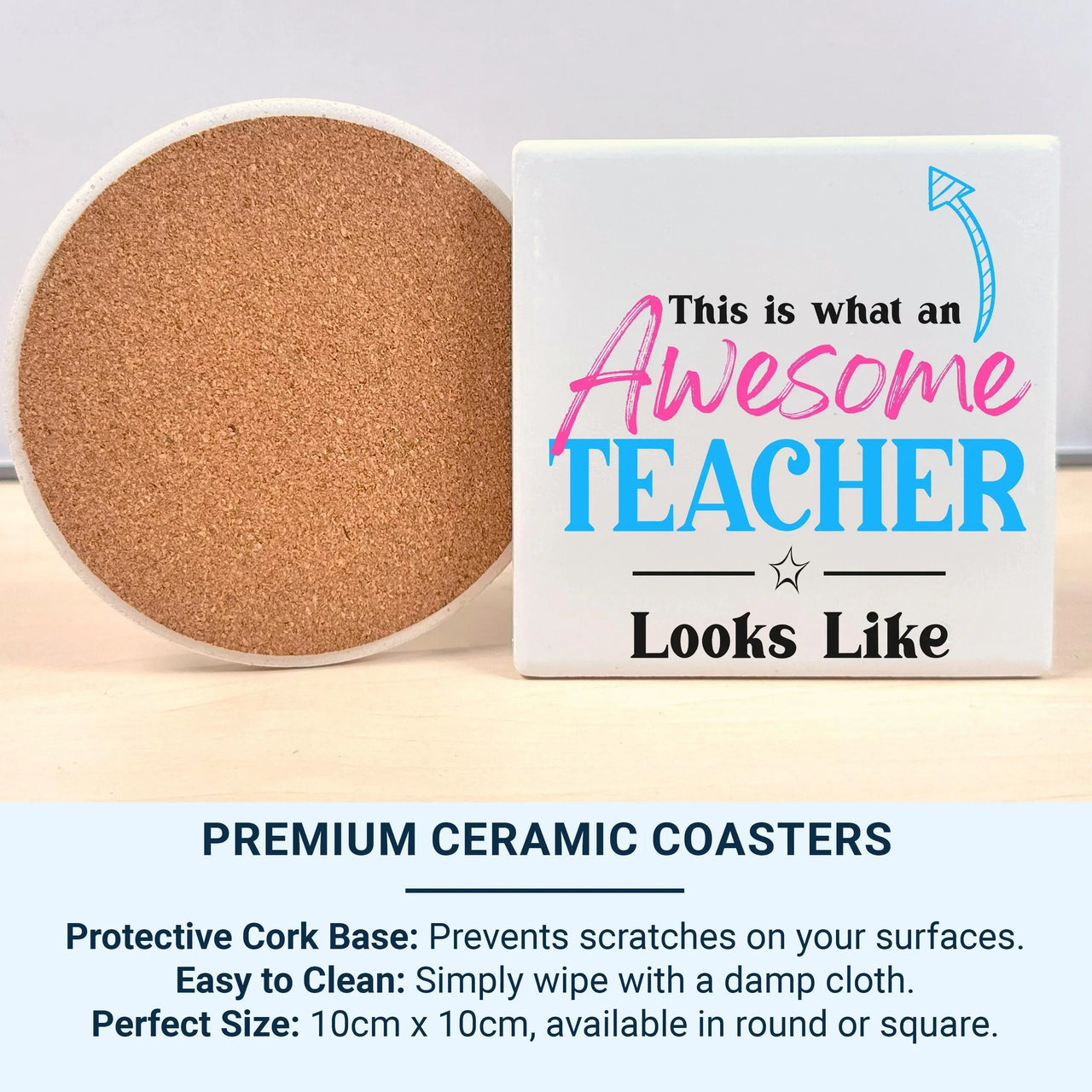 Awesome Teacher Mug – Bold Arrow Design | Fun Classroom Gift for Staff