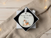 Deer Ornament - Woodland Keepsake with Name & Year for Classic Christmas Tree