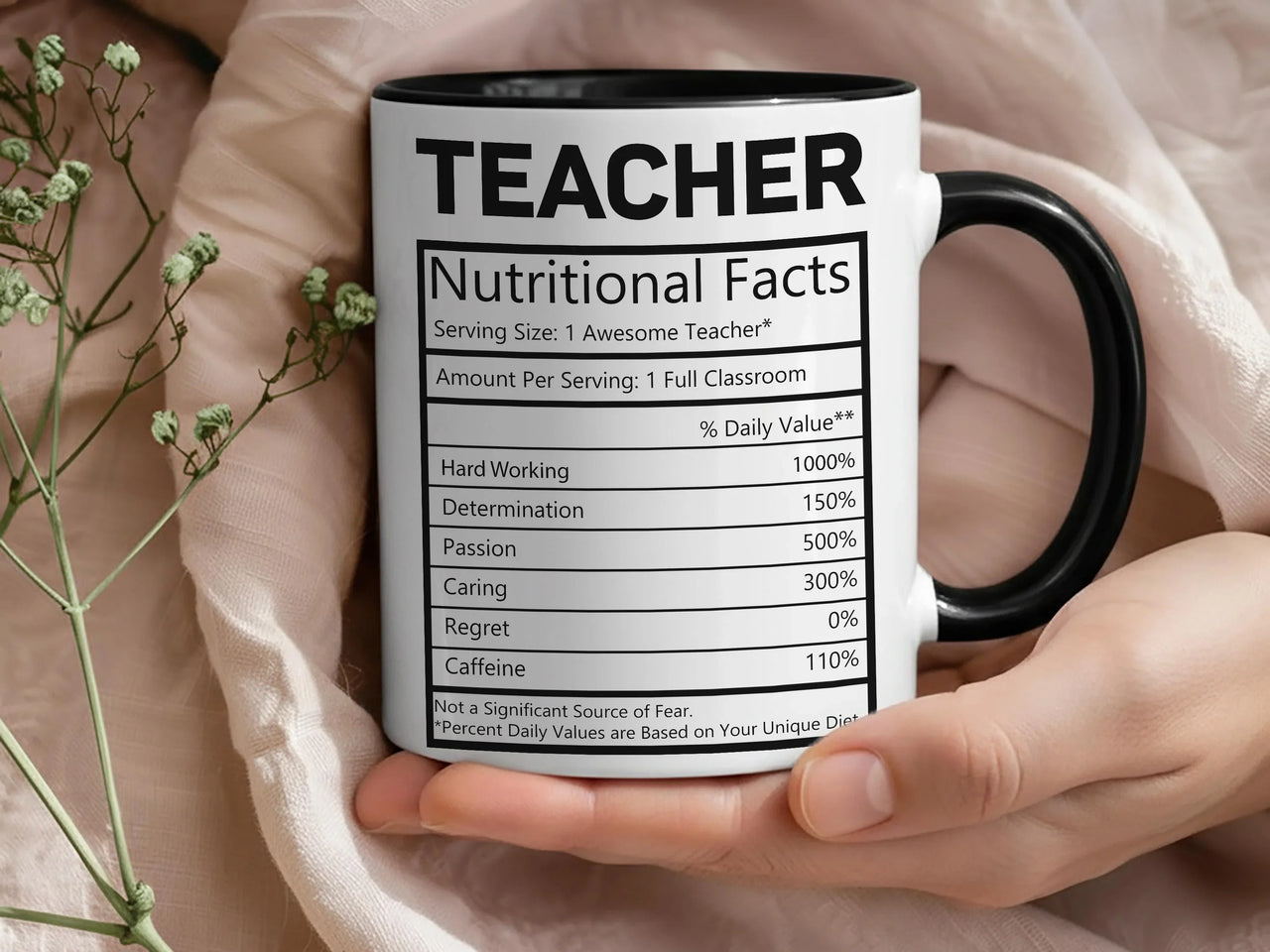 Teacher Appreciation Mug – Funny Teacher Gift | Personalised Ceramic Coffee Cup